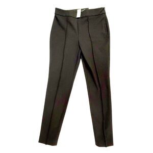 NEW Talbots High Waist Skinny Ankle Pants Women 0 Petite Black Seamed Front 0P